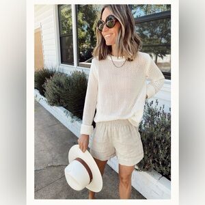 Reformation linen shorts